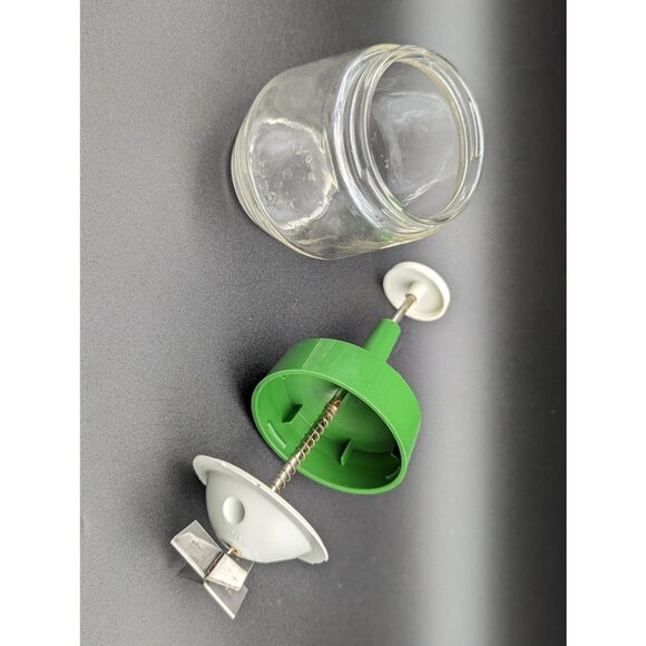 1970's Androck Glass Forest Green Summer Vegetable and Herb Dicer Kitchen Tool - Picture 2 of 6